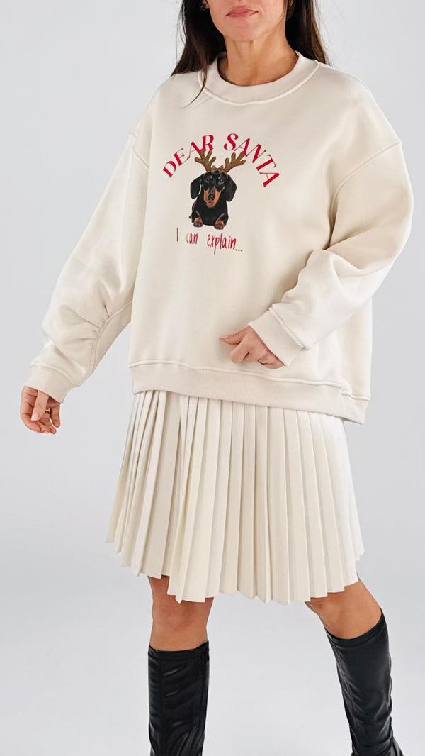 Felpa over dear santa Vic.