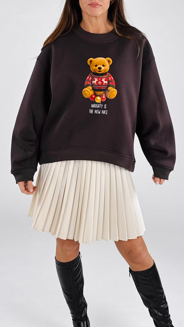 Felpa over teddy natale Vic.