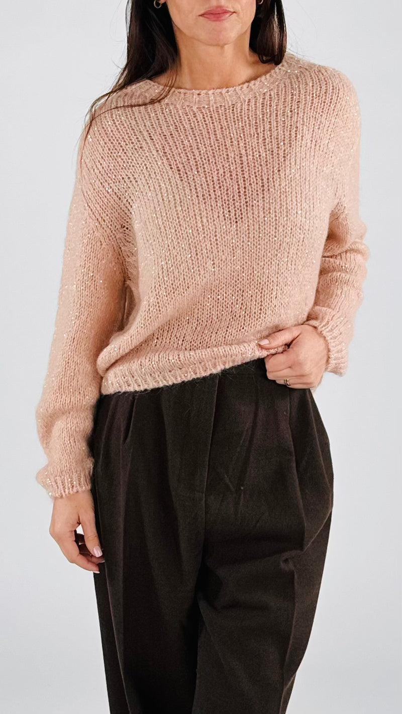 Pull mohair micropaillettes Vic.