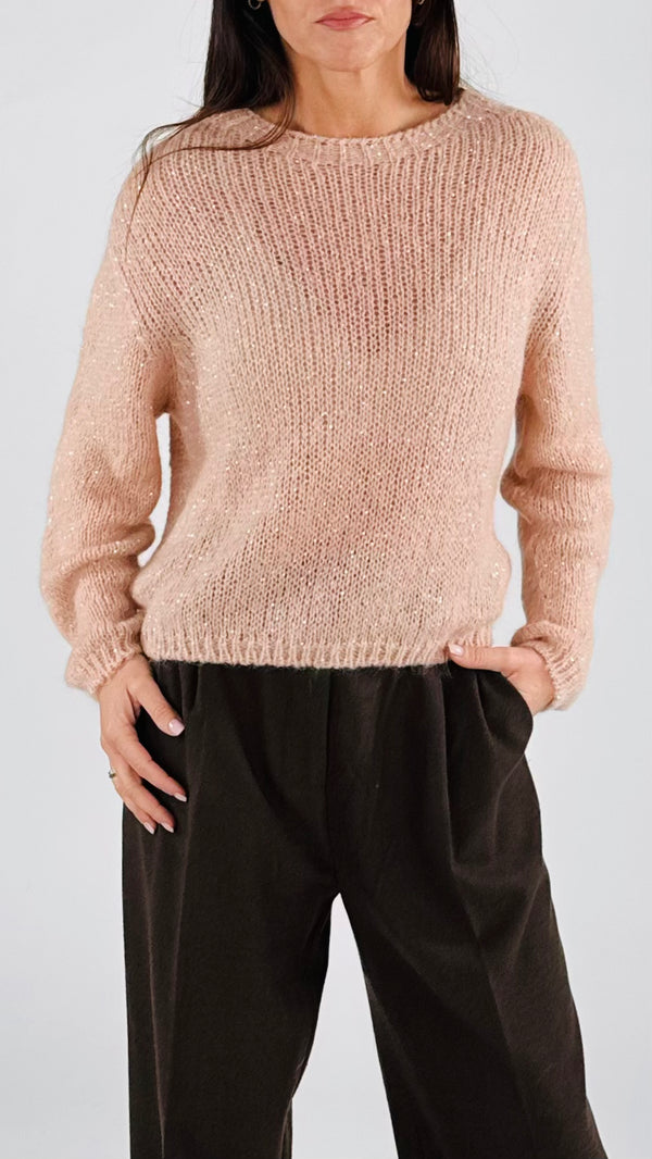 Pull mohair micropaillettes Vic.