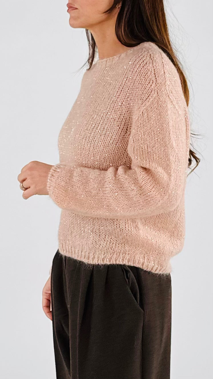 Pull mohair micropaillettes Vic.