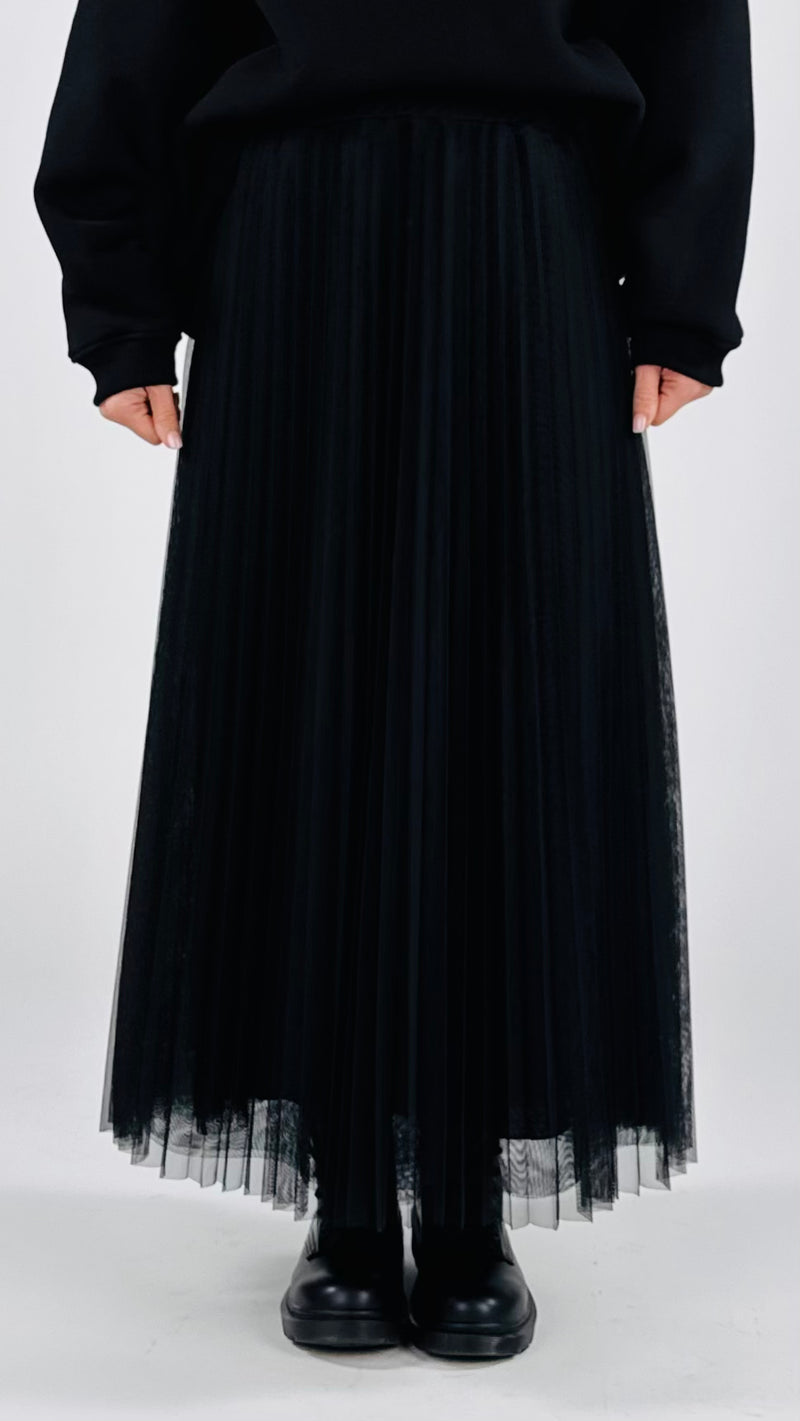 Gonna tulle plissé T.