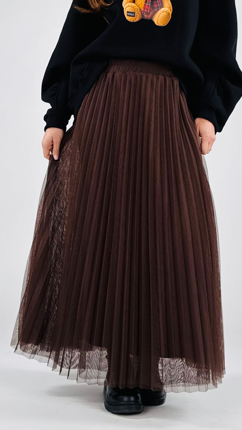 Gonna tulle plissé T.