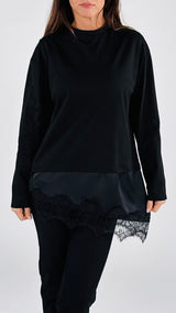 T-shirt raso asimmetrica T.