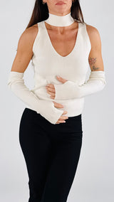 Canotta costina+manicotti H.