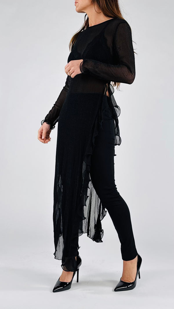 Abito tulle lurex rocuhes H.