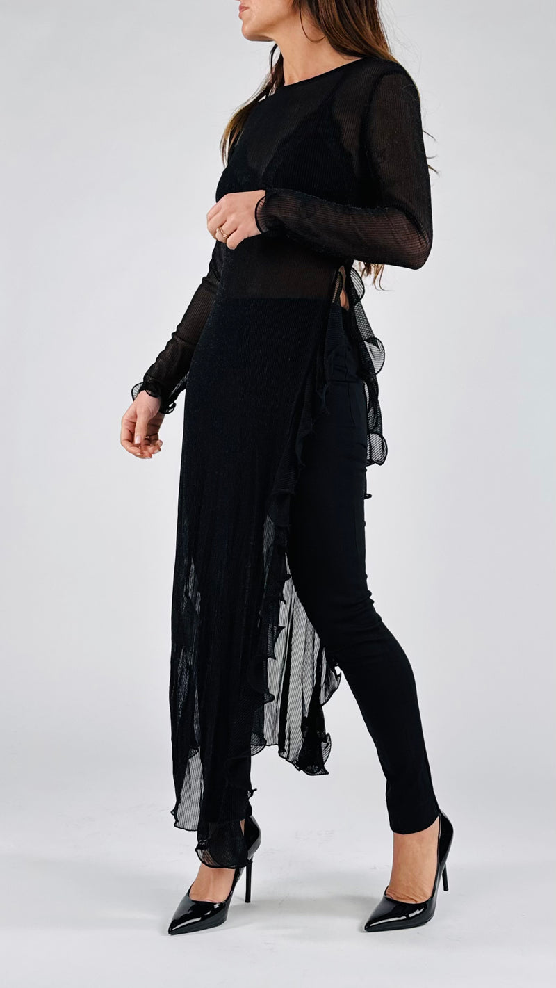 Abito tulle lurex rocuhes H.