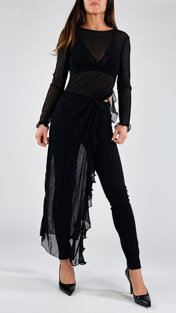 Abito tulle lurex rocuhes H.