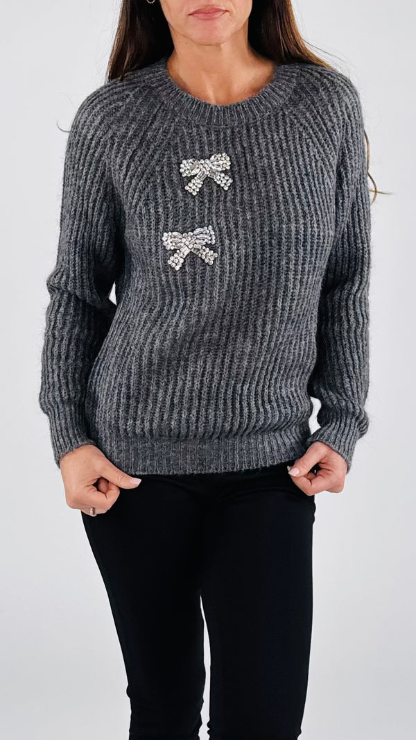 Pull fiocchi strass Vic.