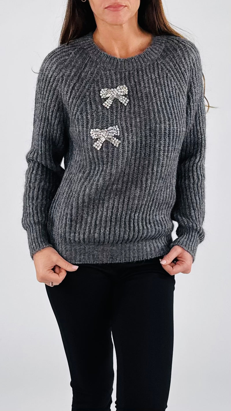 Pull fiocchi strass Vic.