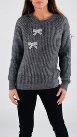 Pull fiocchi strass Vic.