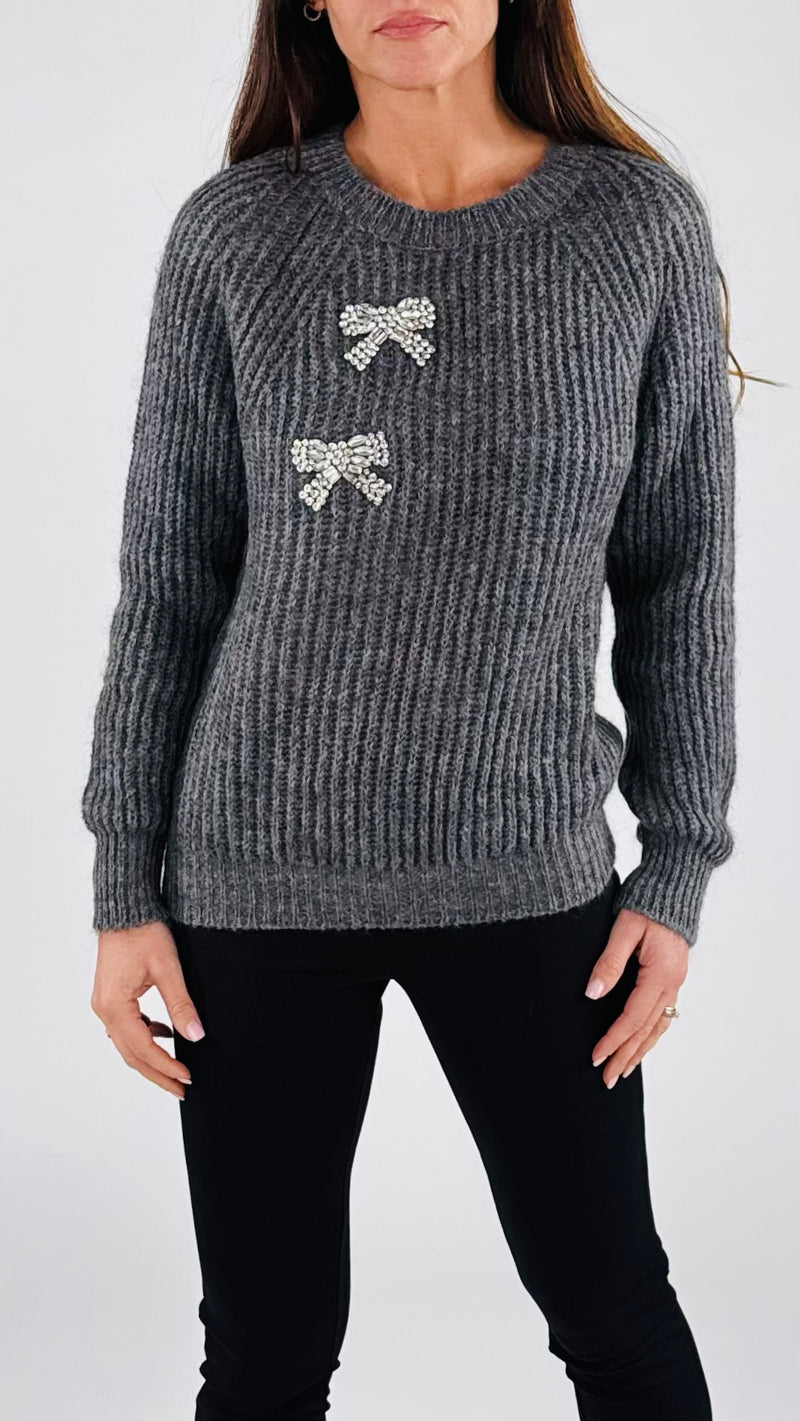 Pull fiocchi strass Vic.