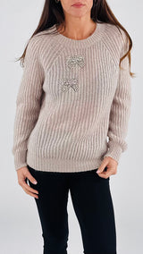 Pull fiocchi strass Vic.