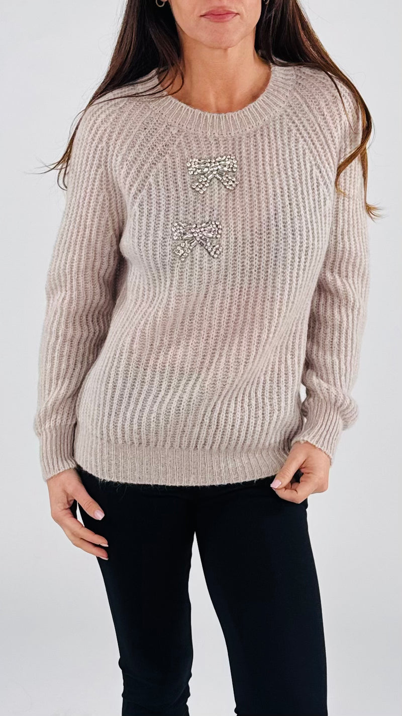 Pull fiocchi strass Vic.