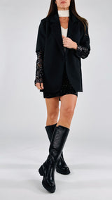 Giacca manica paillettes Vic.