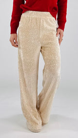Pantalone ciniglia paillettes You