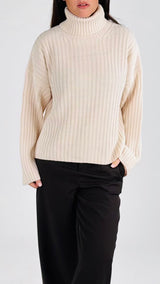 Pull dolcevita costa larga H.