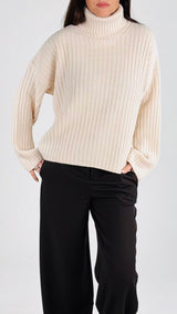 Pull dolcevita costa larga H.