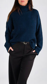 Pull dolcevita costa larga H.