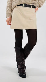 Mini velluto cintura H.