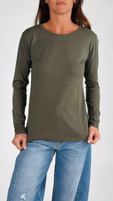 T-shirt fiammata m.lunga