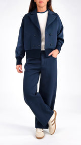 Pantalone barrel felpa soft T.