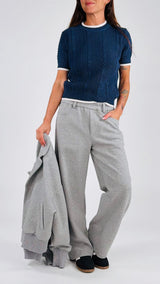Pantalone barrel felpa soft T.