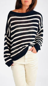 Pull tricot traforo