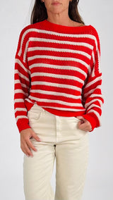 Pull tricot traforo