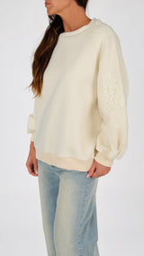 Felpa neoprene manica tulle ric. H.