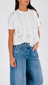 T-shirt rouches georgette You