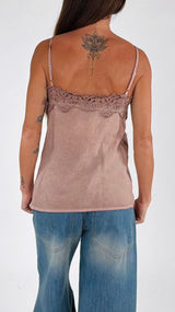 Top lingerie pizzo maltinto H.