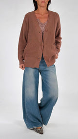 Cardigan bottone laterale H.