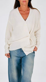 Cardigan bottone laterale H.
