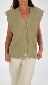 Gilet spallina bottone laterale H.
