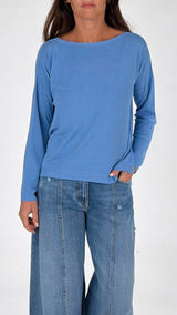 Maglia barchetta spacchi K.