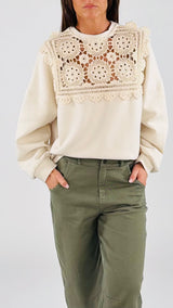 Felpa soft pettorina uncinetto H.