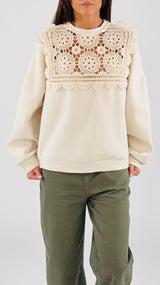 Felpa soft pettorina uncinetto H.