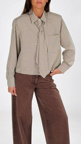 Camicia quadretti cravatta T.