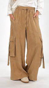 Pantalone cargo cupro T.