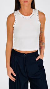 Crop top borchiette you