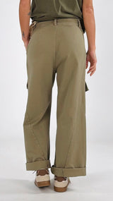 Pantalone cargo drill perle Kiki