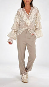Camicia georgette manica balze You
