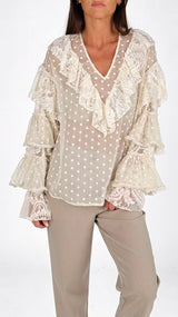 Camicia georgette manica balze You