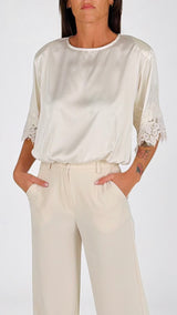 Body raso pizzo spallina H.