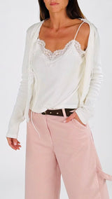 Twinset cotone pizzo H.