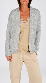 Cardigan fili lamé H.