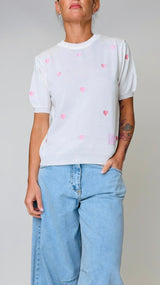 Pull mezza manica cuoricini