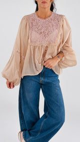 Camicia pettorina pizzo H.
