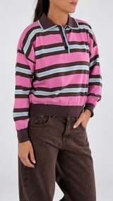 Polo righe color Vic.